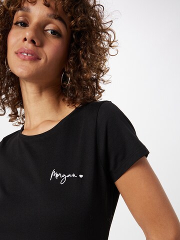 Morgan T-Shirt 'COEUR' in Schwarz