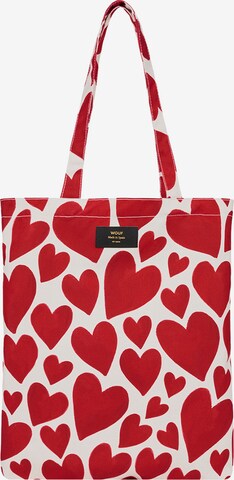 Shopper di Wouf in rosso: frontale