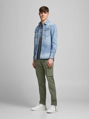 JACK & JONES Regular Cargobyxa 'Drake Zack' i grön