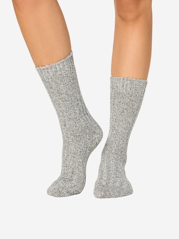 Nur Die Sokken ' Woll Socken ' in Grijs: voorkant