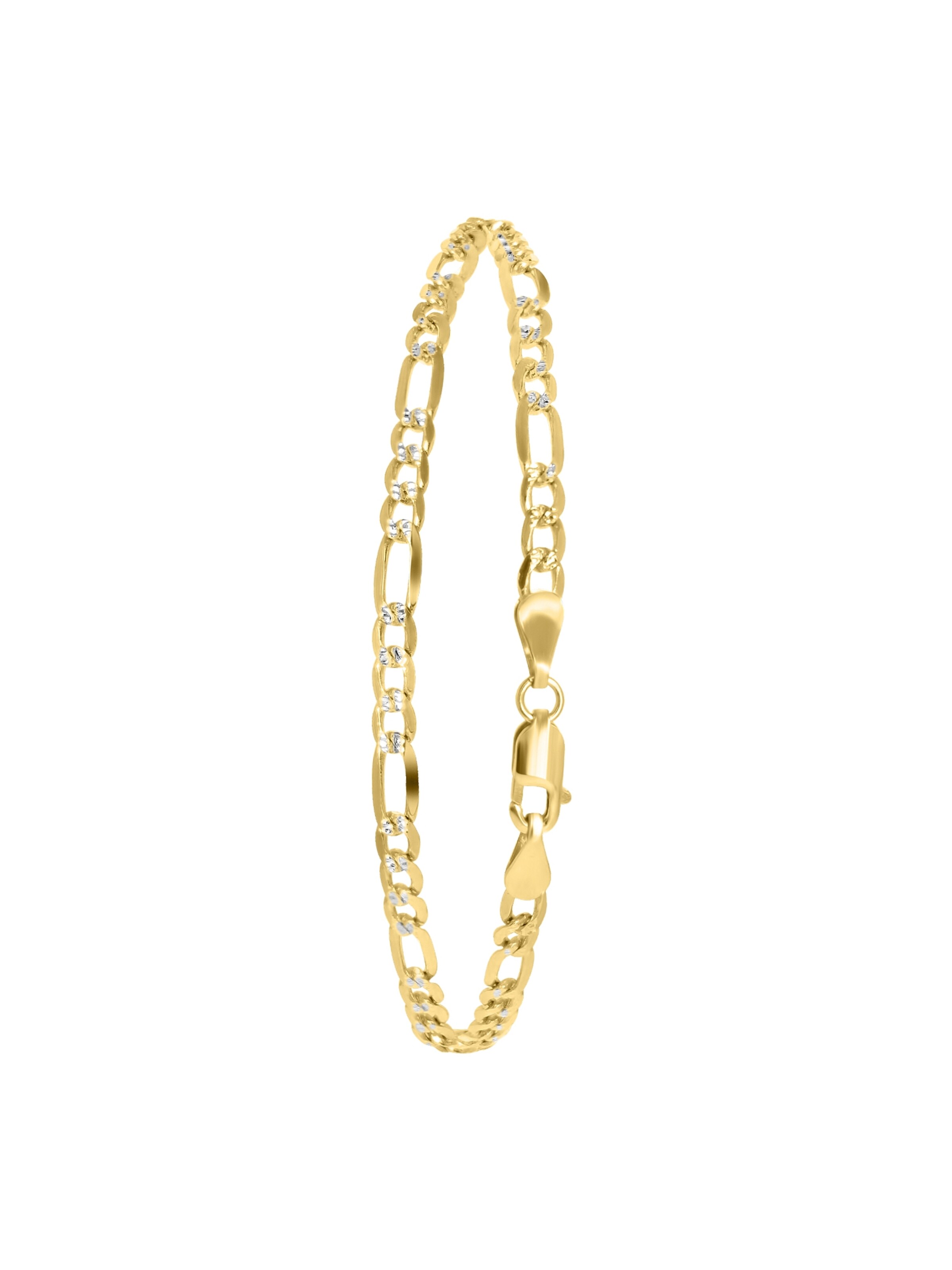 Lucardi Armband 'Klassisch' in Goud: voorkant