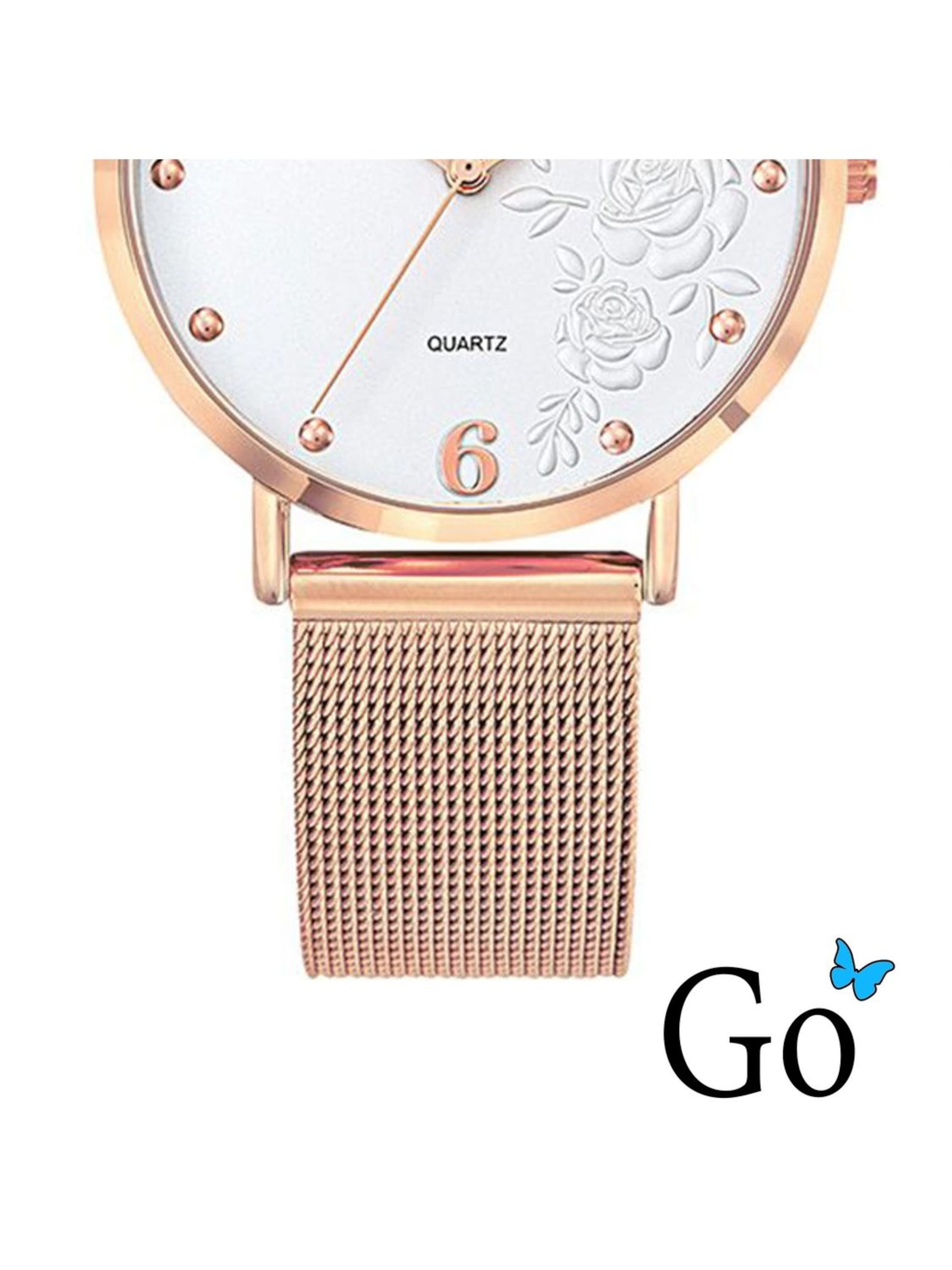 GO GirlOnly - Reloj analógico en oro