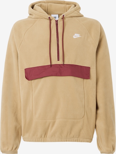 Nike Sportswear Neulepaita 'Club' värissä beige / viininpunainen, Tuotenäkymä