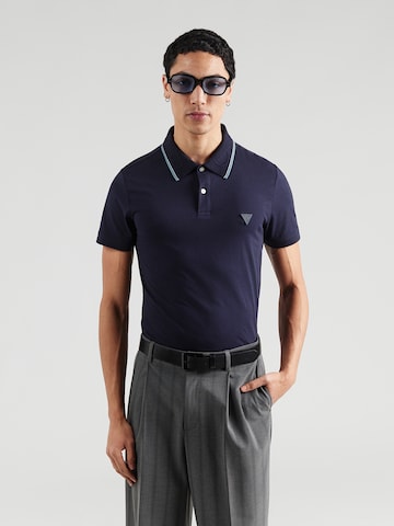 GUESS Tričko 'NOLAN' – modrá: přední strana