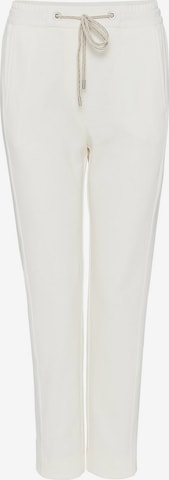 Coupe slim Pantalon 'Meniko' OPUS en blanc : devant