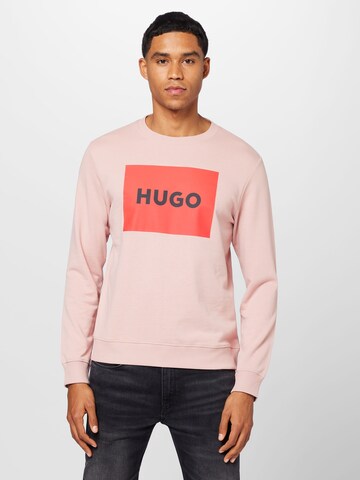 HUGO Red Sweatshirt 'Duragol222' in Pink: front