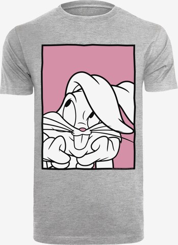T-Shirt 'Looney Tunes Bugs Bunny Adore' F4NT4STIC en gris : devant