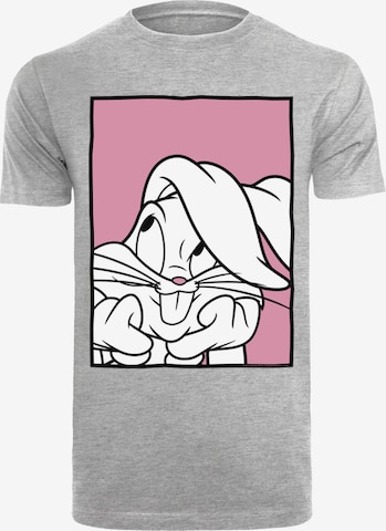 F4NT4STIC Shirt 'Looney Tunes Bugs Bunny Adore' in Grau: predná strana