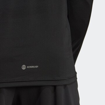 ADIDAS PERFORMANCE Functioneel shirt 'Run Icons 3-Stripes' in Zwart