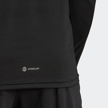 ADIDAS PERFORMANCE Performance Shirt 'Run Icons 3-Stripes' in Black