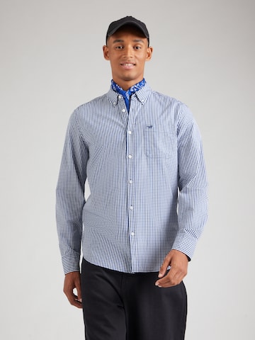 MUSTANG - Regular Fit Camisa 'CHESTER' em azul: frente