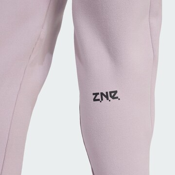 ADIDAS SPORTSWEAR Tapered Workout Pants 'Z.N.E.' in Purple