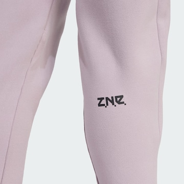 Tapered Pantaloni sportivi 'Z.N.E.' di ADIDAS SPORTSWEAR in lilla