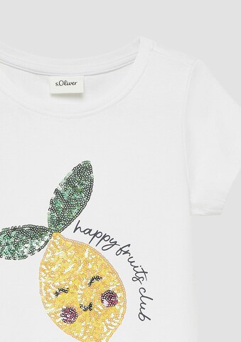 T-Shirt s.Oliver en blanc