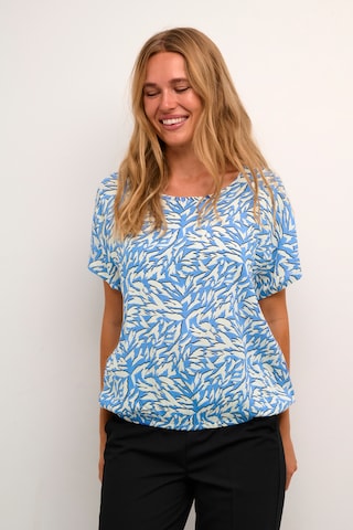 Kaffe - Blusa 'jetta' em azul: frente