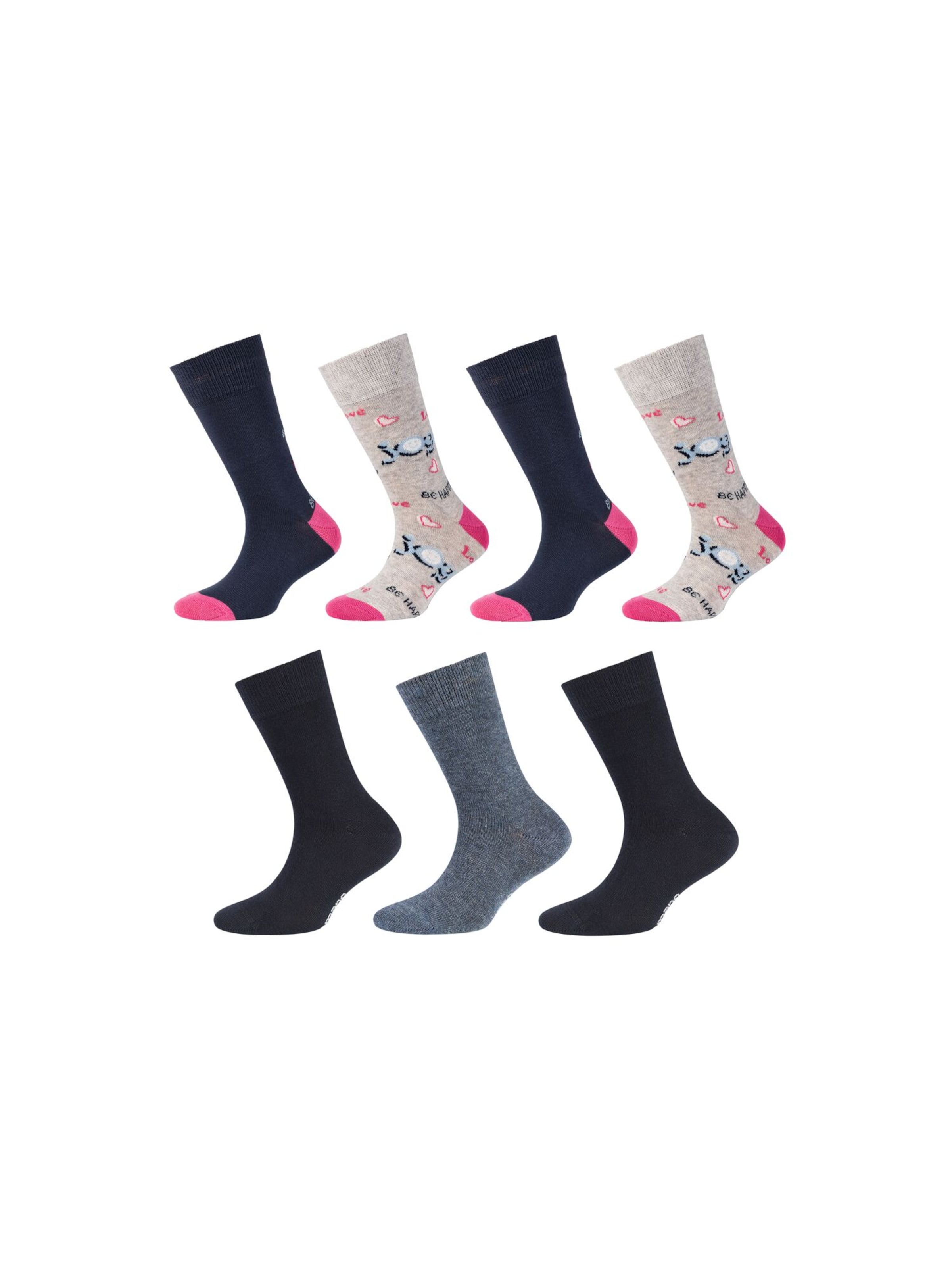 camano Socks in Blue: front