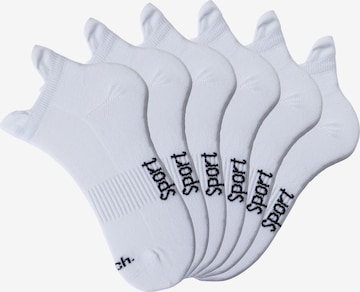 BENCH Athletic Socks in White: front