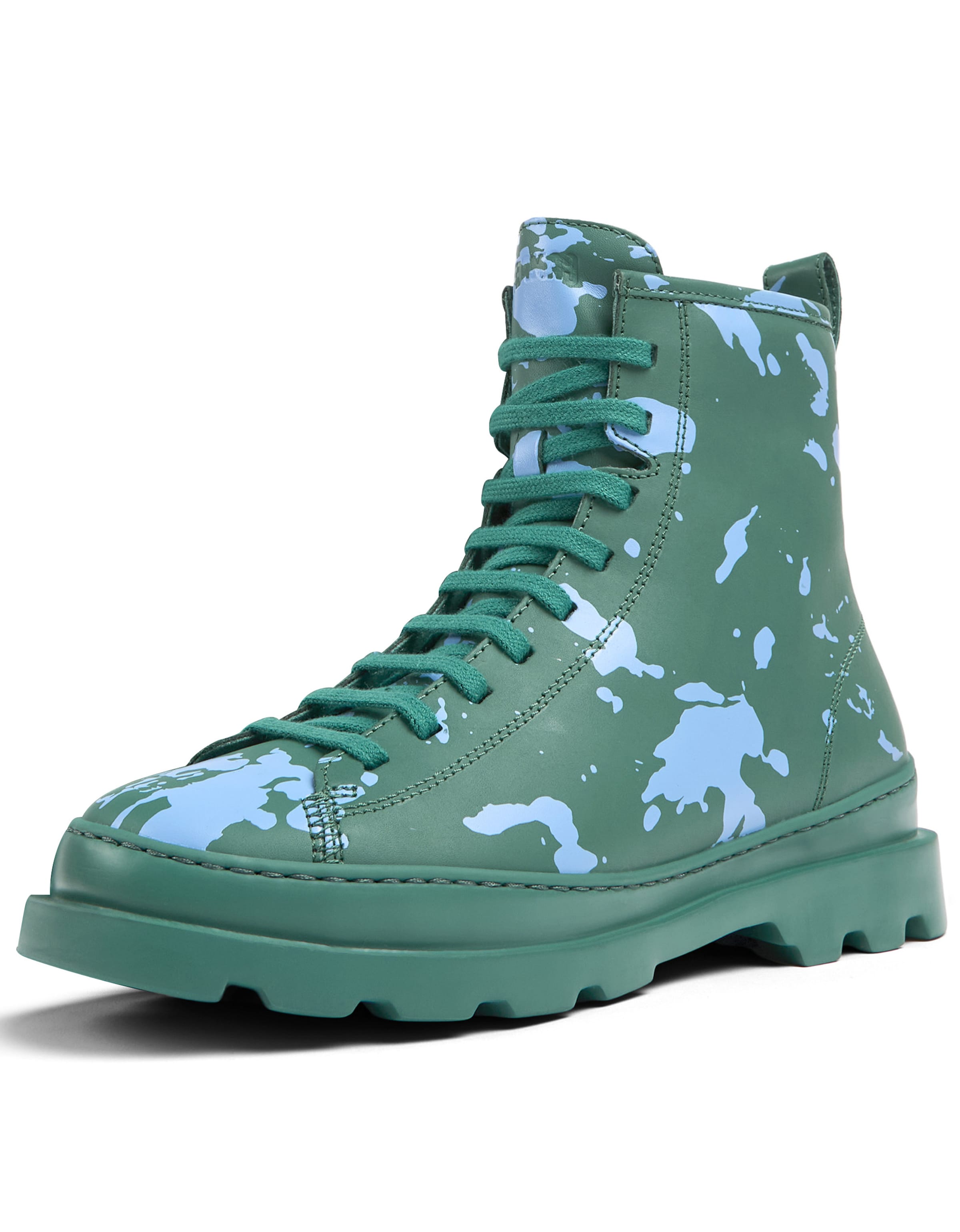 CAMPER Veterlaarsjes 'Brutus' in Groen: voorkant