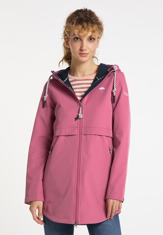 Schmuddelwedda Raincoat in Pink: front