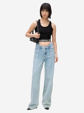 Top 'KLJ Milano Tank B1W17048' di KARL LAGERFELD JEANS in nero