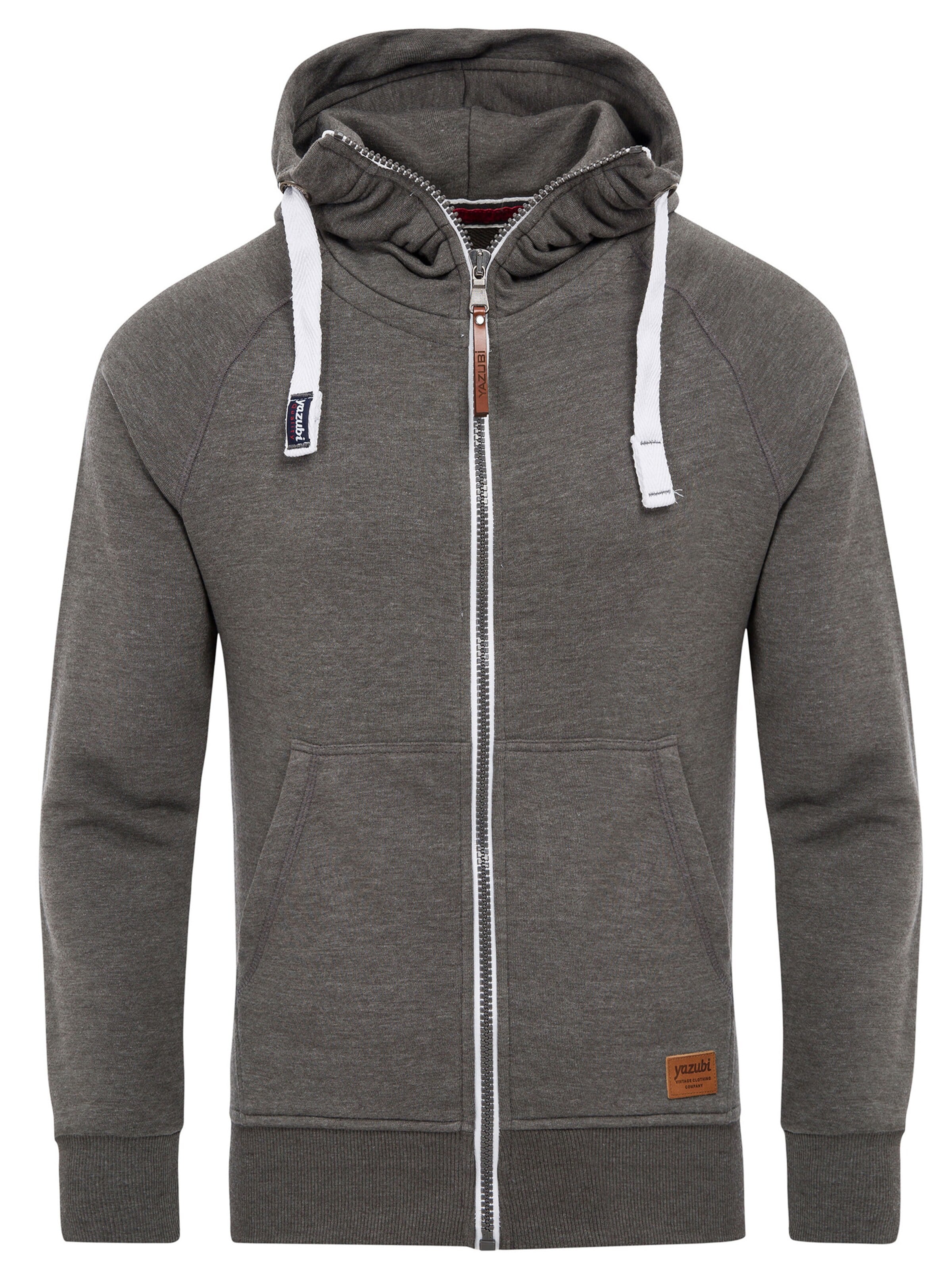 yazubi Sweatjacke 'Jacob'‌‌‌‌‌‌‌ in Grau