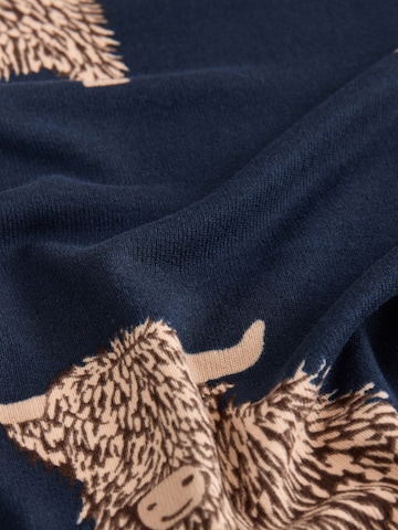 Pigiama corto 'Hamish The Highland Cow' di Next in blu