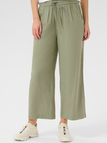 Kaffe Wide leg Pants in Green: front