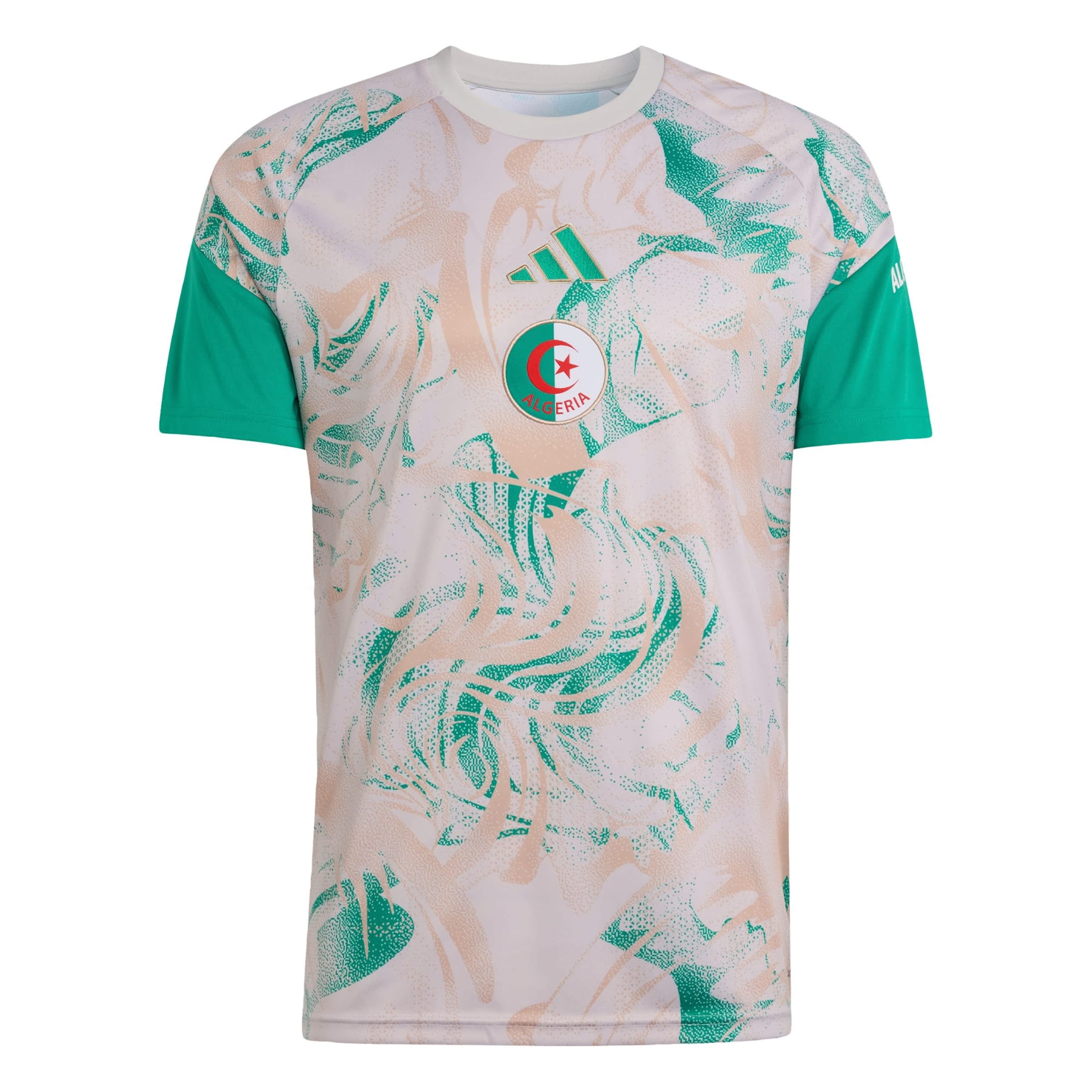 ADIDAS PERFORMANCE Jersey 'Algerien 26 Pre-Match' in XS in Beige / Ecru / Green, Item view