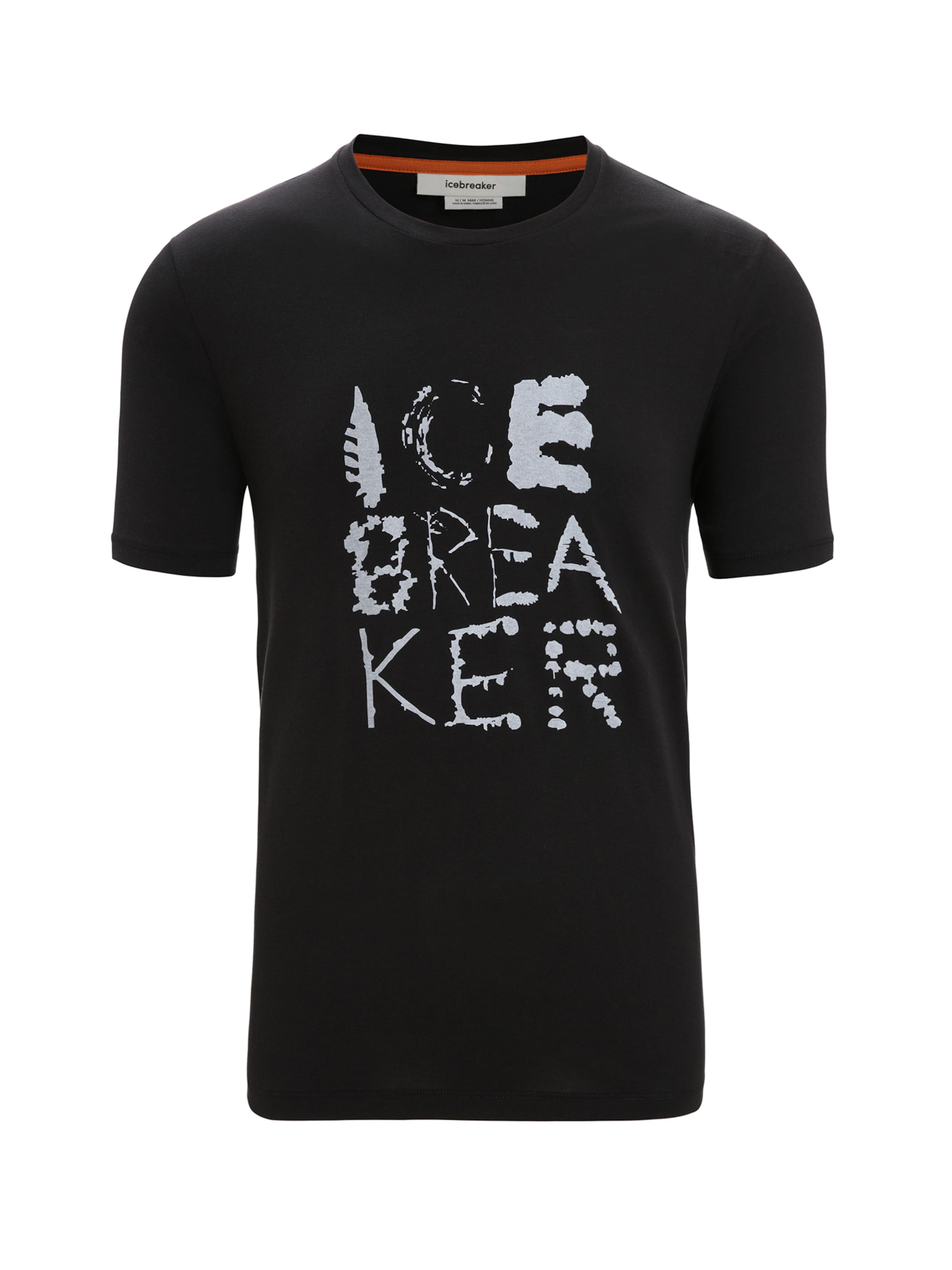 ICEBREAKER Funktionsshirt in Schwarz: Vorderseite