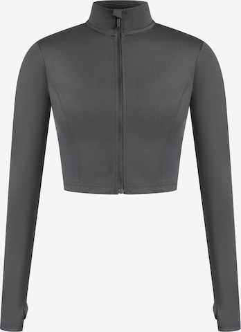 Smilodox Crop Jacke ' Nilai ' in Grau: Vorderseite