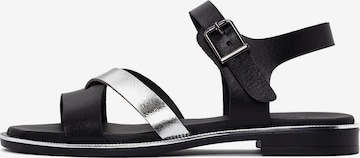Derimod Sandals in Black: front