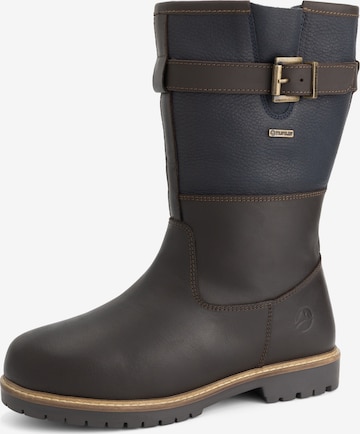 Bottes Travelin en bleu : devant