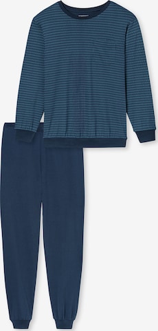 Pyjama long ' Comfort Essentials ' SCHIESSER en bleu : devant