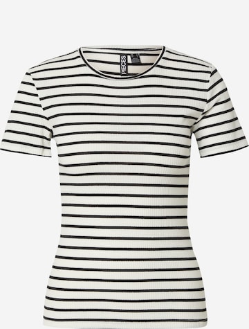 PIECES T-shirt 'PCRUKA' i vit: framsida