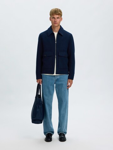 SELECTED - Chaqueta de entretiempo 'SLHJakob' en azul