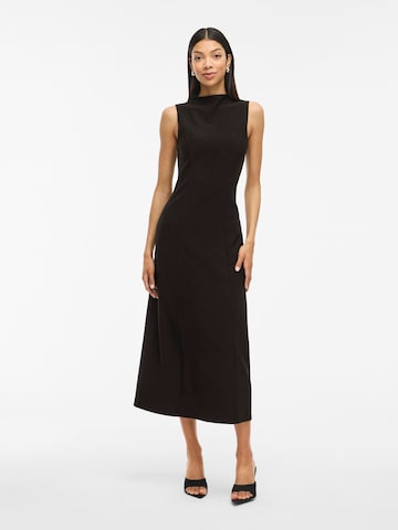 VILA Midikleid 'VIANYA' in Schwarz: Vorderseite