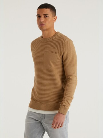 CHASIN' Sweater 'Typhoon' in Brown