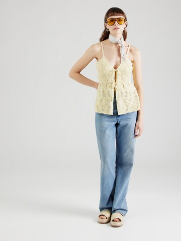 Top in maglia di HOLLISTER in giallo