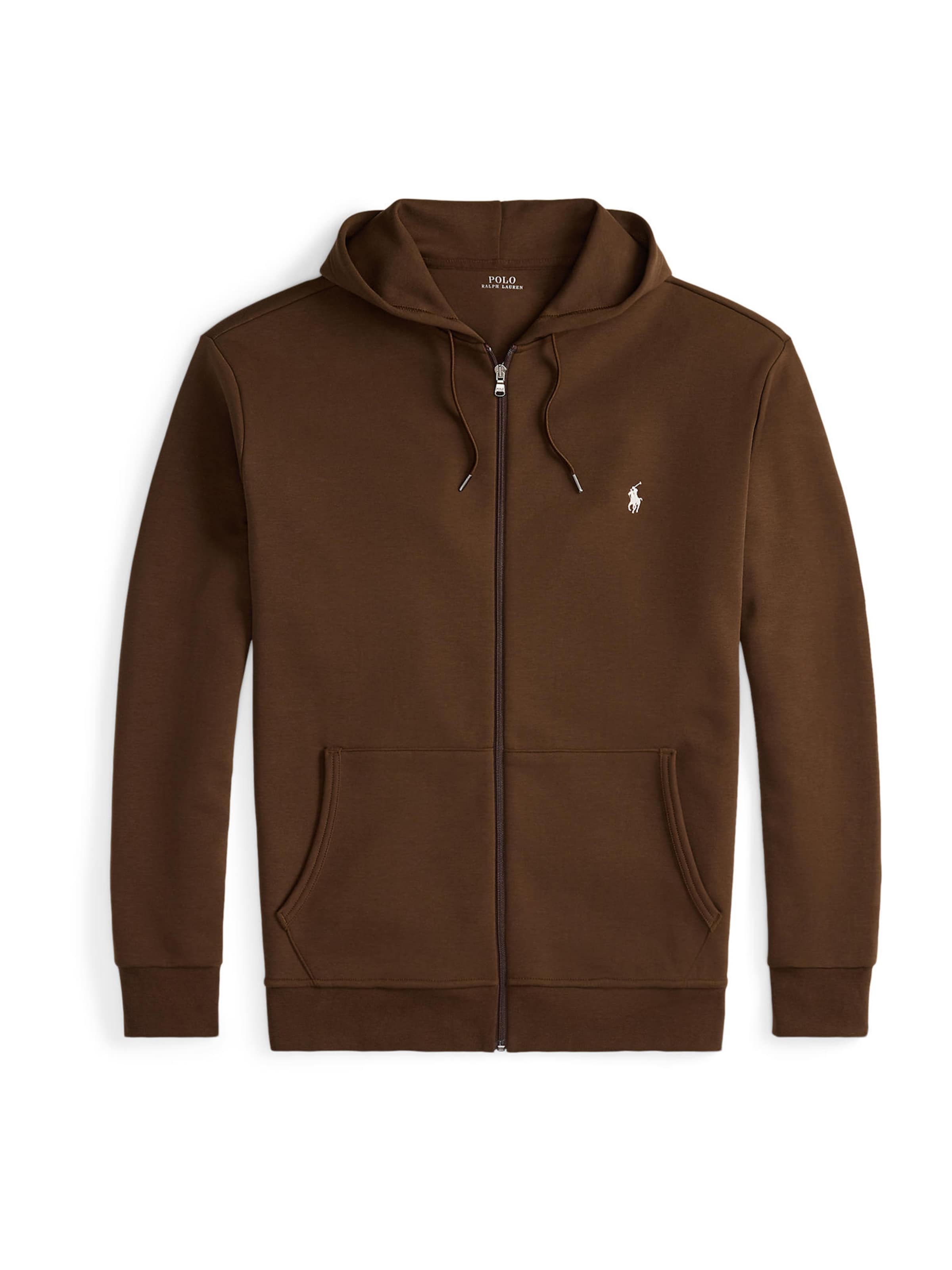 Veste de survêtement Polo Ralph Lauren Big & Tall en marron : devant