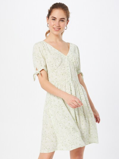 Rochie de vară 'TORI' Pimkie pe verde deschis / alb, Vizualizare model