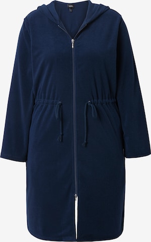 Ulla Popken Bademantel in Blau: Vorderseite