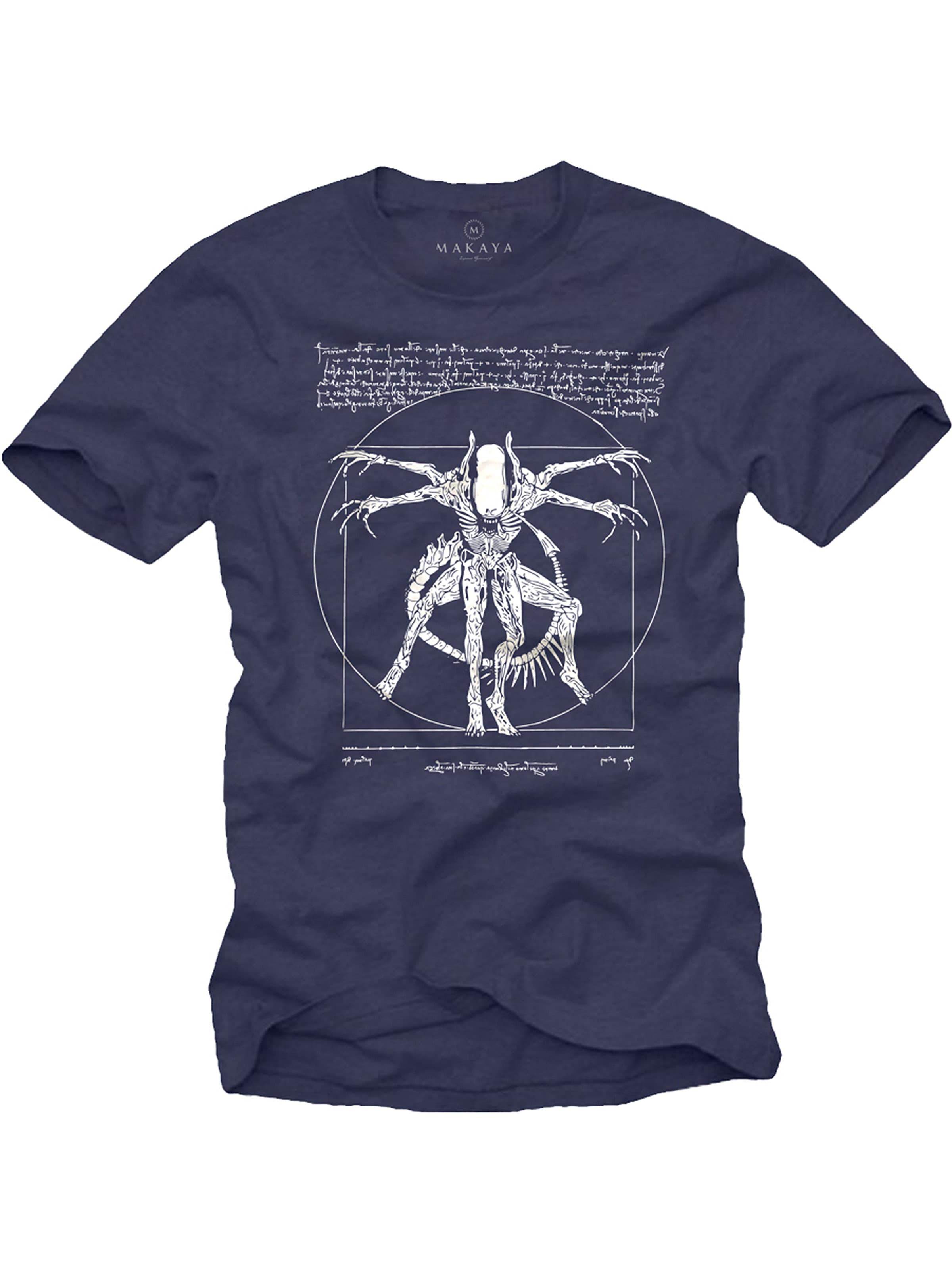 MAKAYA Shirt 'Alien' in Blue