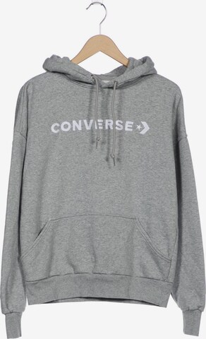 CONVERSE Sweatshirt & Zip-Up Hoodie in XS in Grey: front