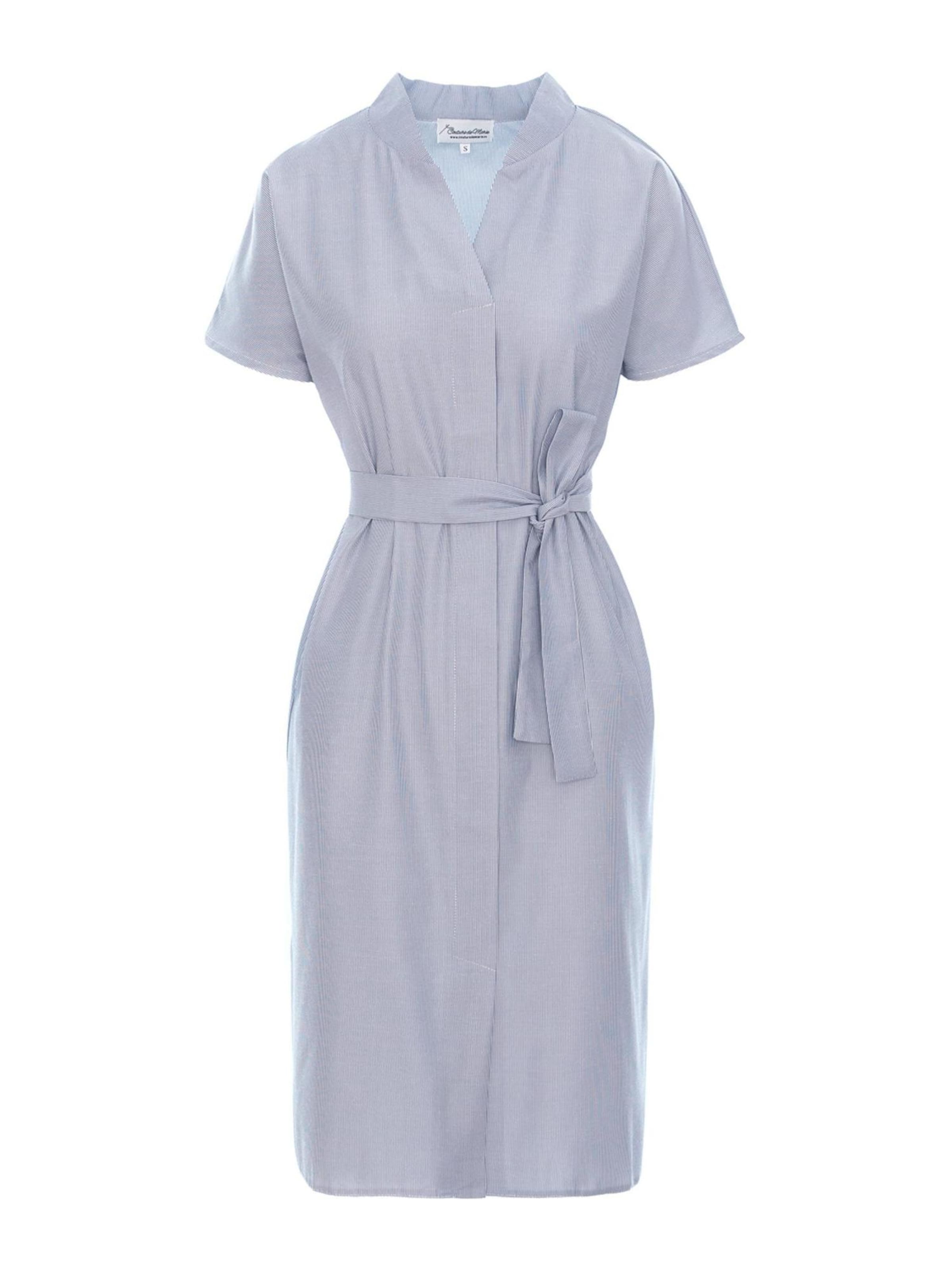 Couture de Marie Blusenkleid 'Vanessa' in Blau: Vorderseite