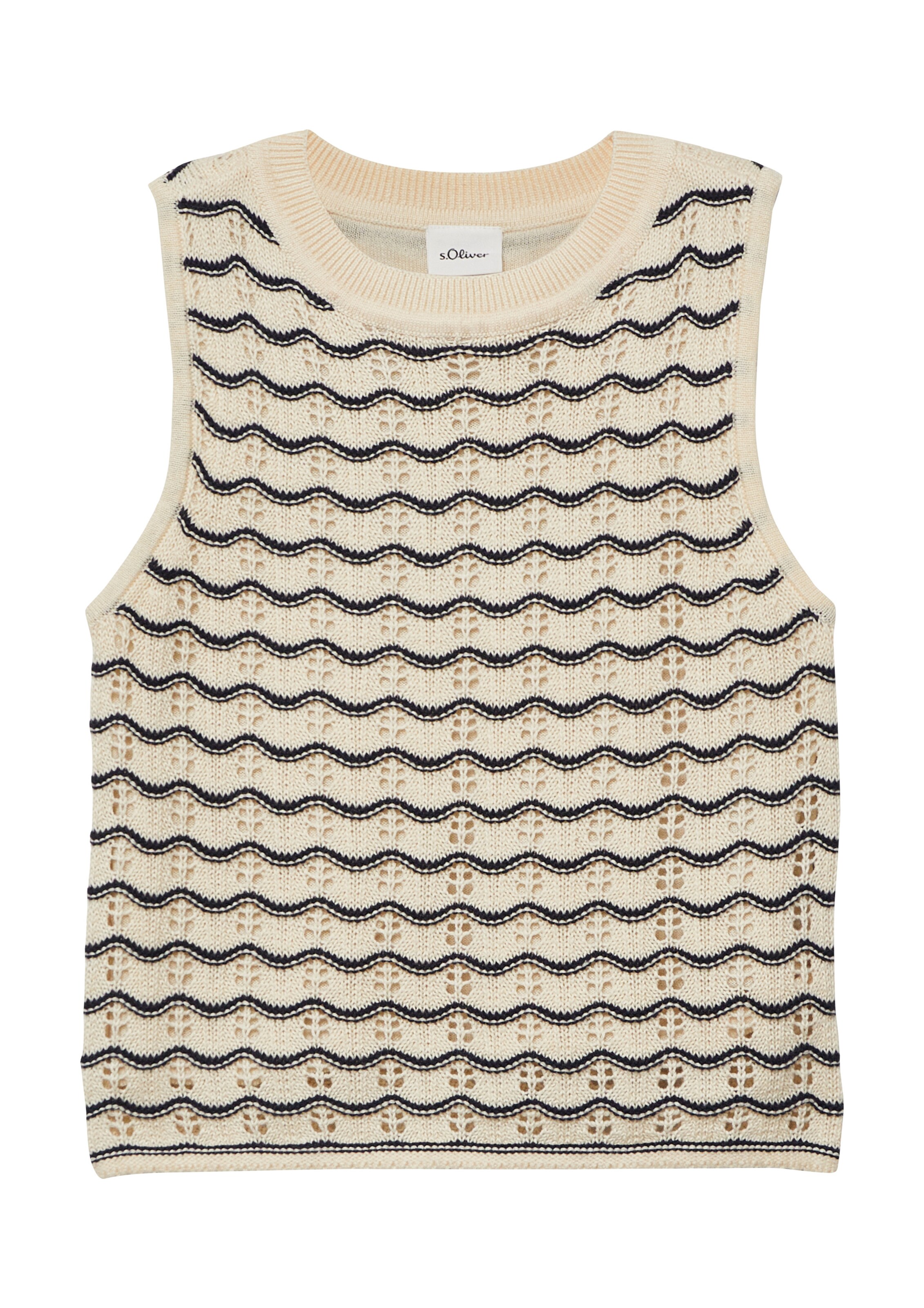 s.Oliver Sweatshirt in Beige: front