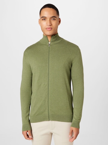 SELECTED HOMME Regular fit Knit Cardigan 'Berg' in Green: front