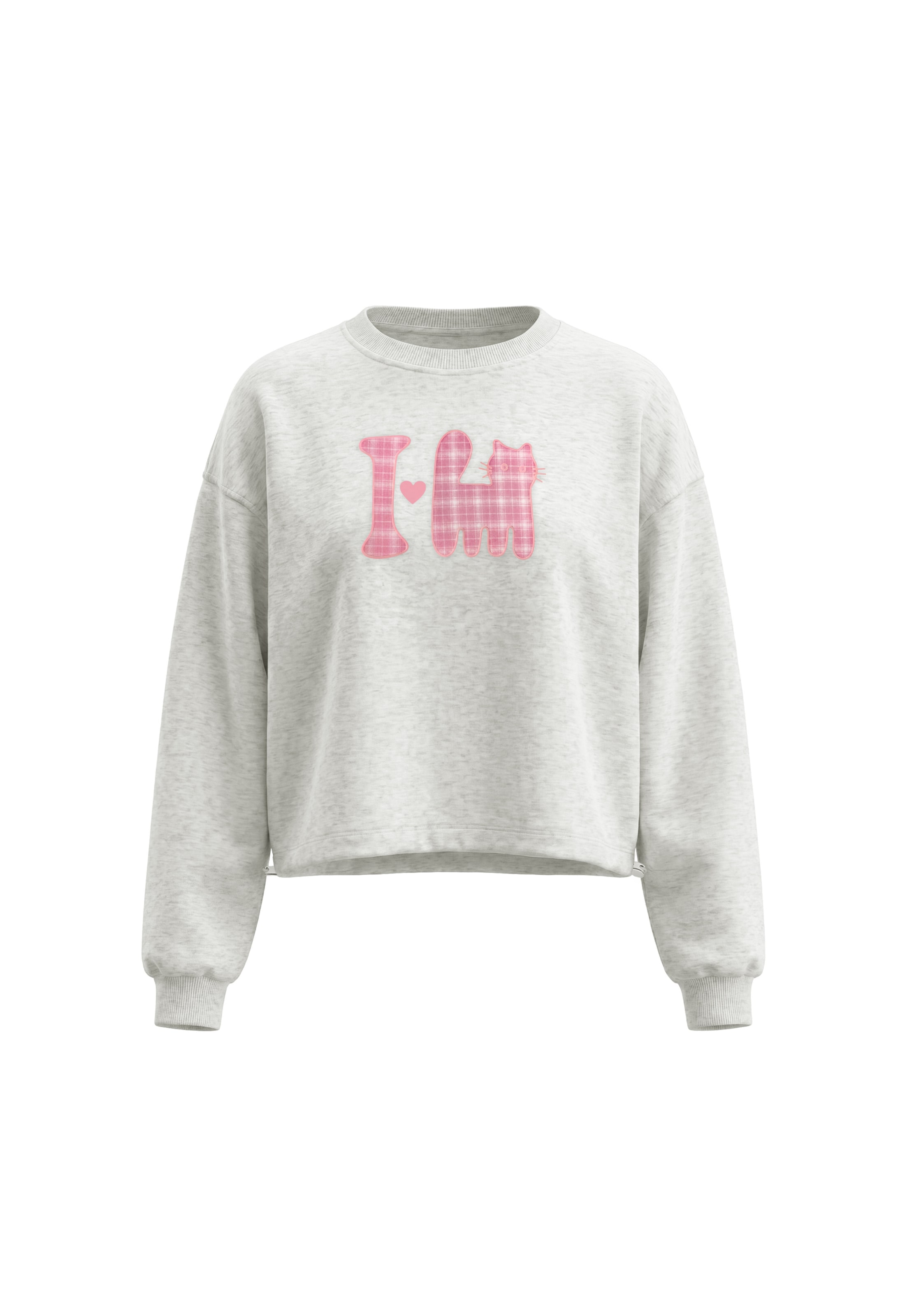 Sweat-shirt MYMO en gris : devant