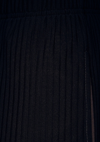 LASCANA - Pierna ancha Pantalón en negro