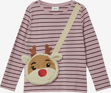 T-Shirt s.Oliver en violet : devant