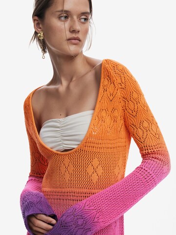 Rochie de plaja 'Tie-Dye' de la Desigual pe portocaliu